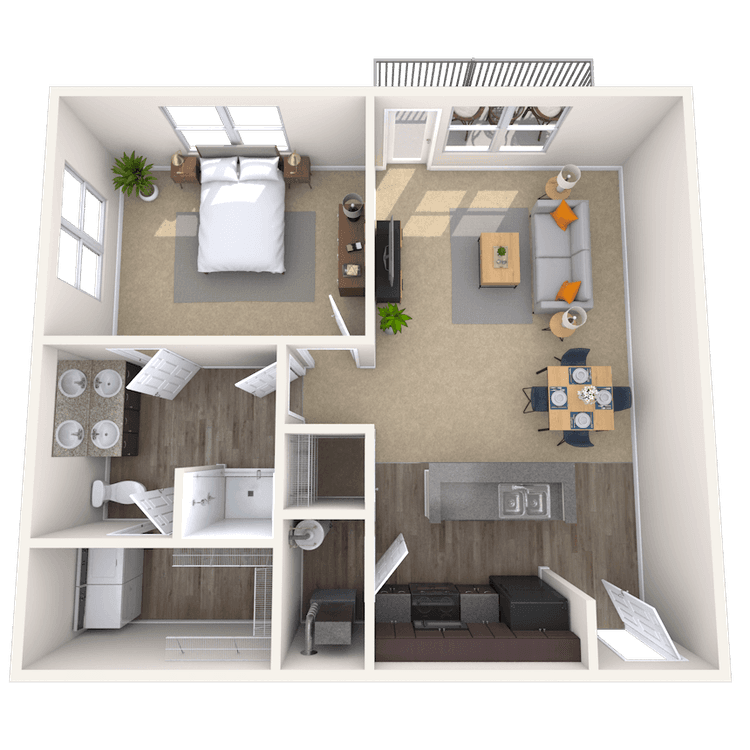 Floorplan image of unit 10-103