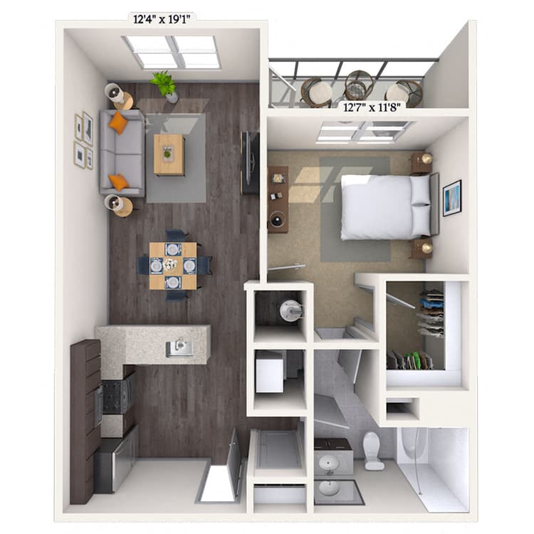 Floorplan image of unit 2400-320