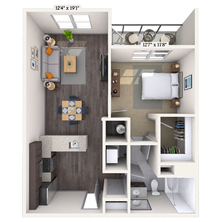 Floorplan image of unit 2400-117