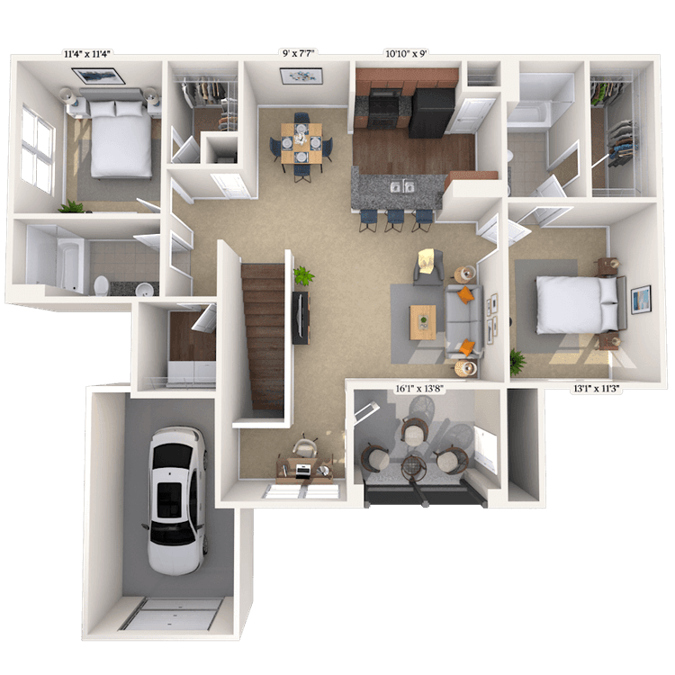 Floorplan image of unit 20122