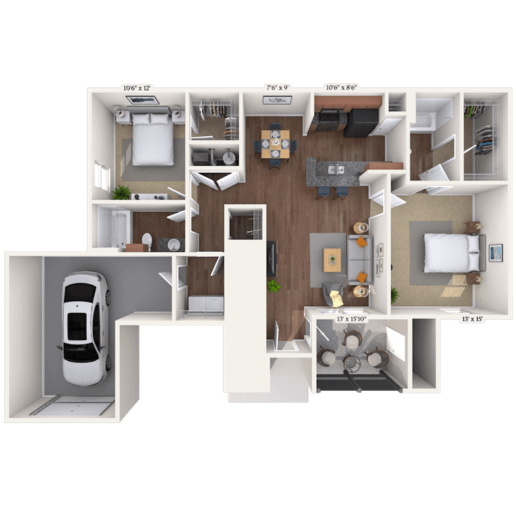 Floorplan image of unit II 26-5110