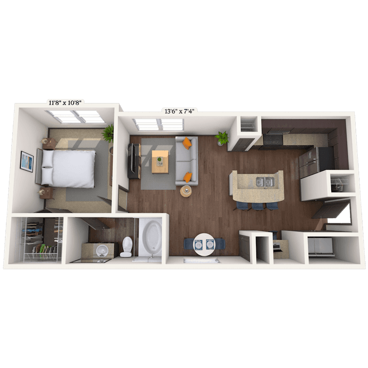 Floorplan image of unit 044116