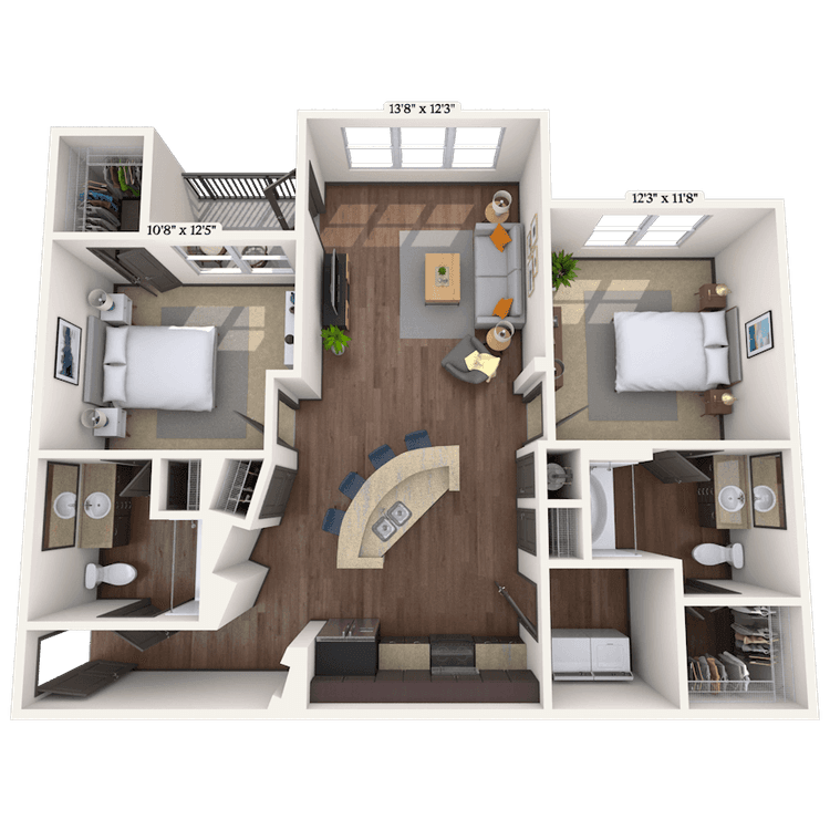 Floorplan image of unit 033224