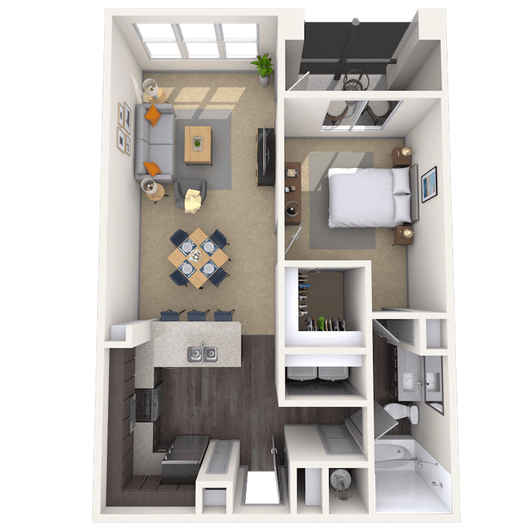 Floorplan image of unit 1500-102