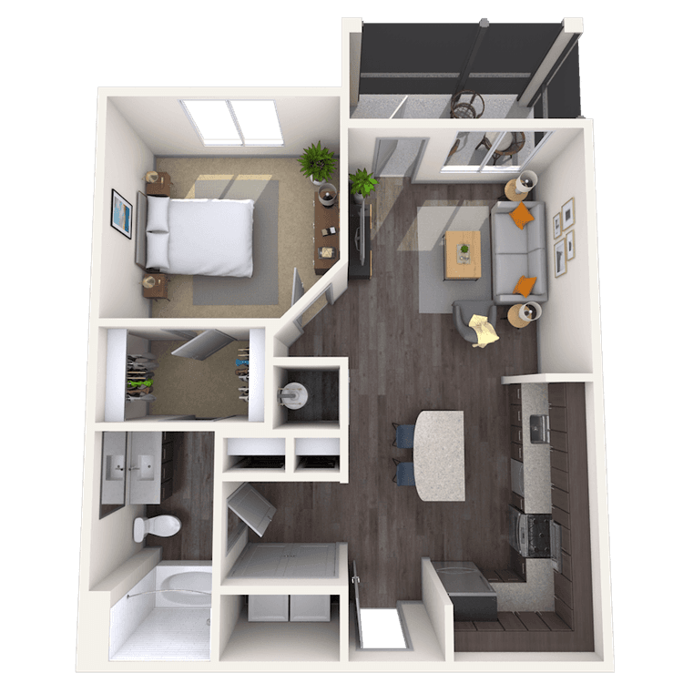 Floorplan image of unit 1400M310