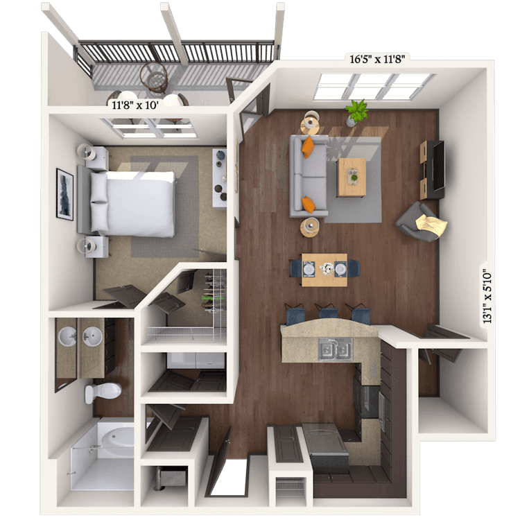 Floorplan image of unit 3003