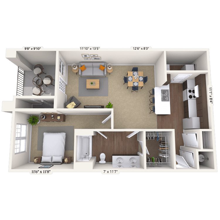 Floorplan image of unit II 24100301