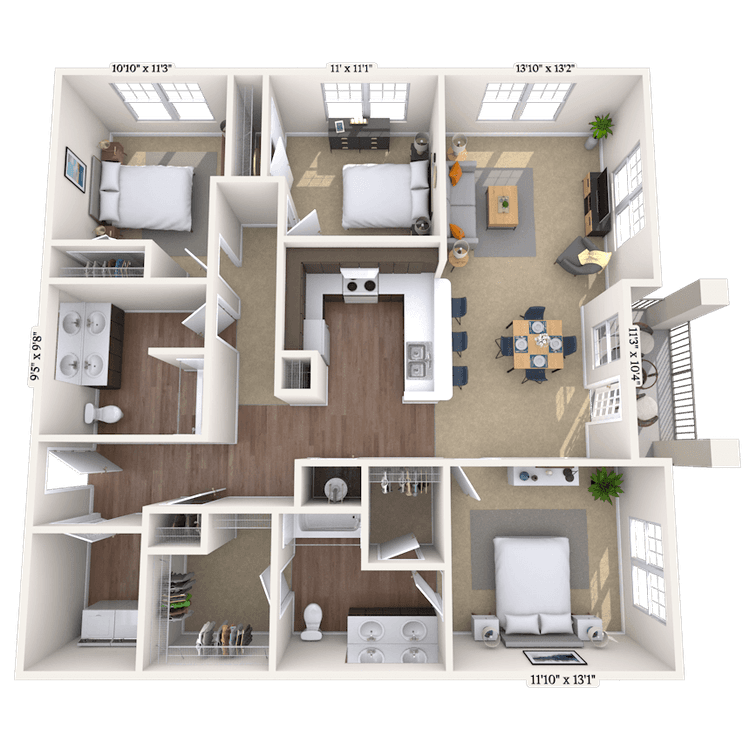 Floorplan image of unit II 24106314
