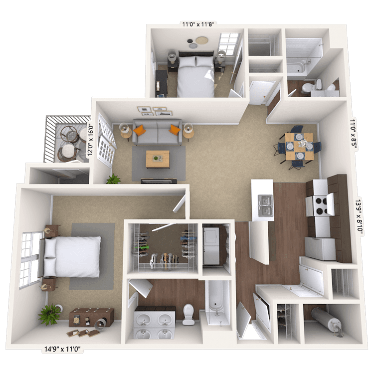 Floorplan image of unit 01960237