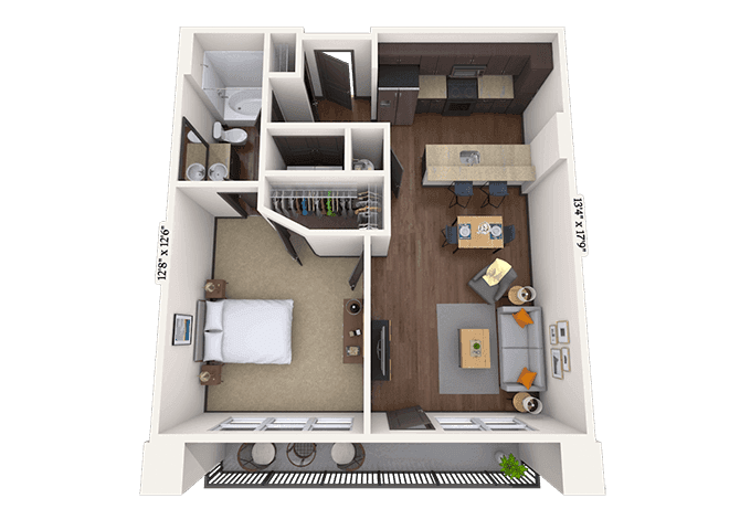 Floorplan image of unit II 2-1441