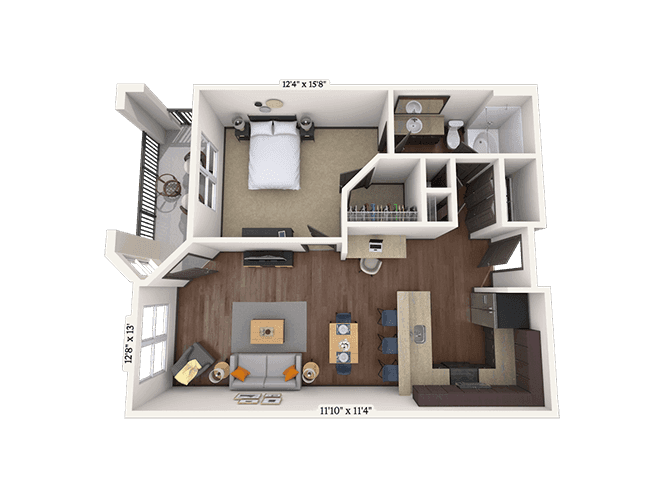 Floorplan image of unit 3-3309