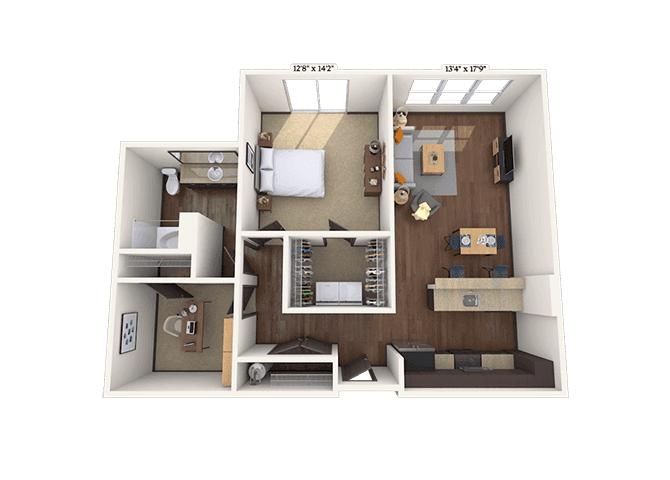 Floorplan image of unit II 2-1239