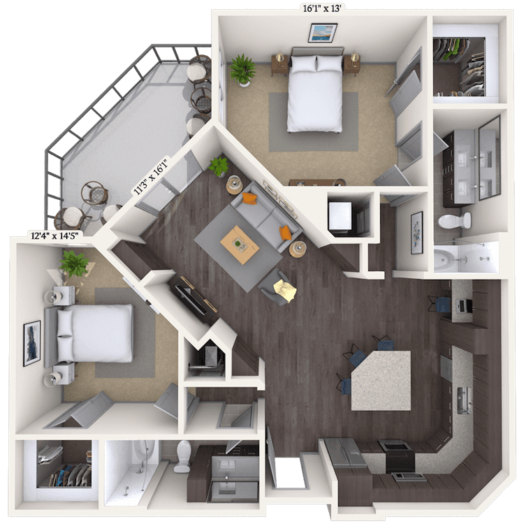Floorplan image of unit II 330