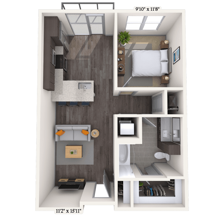 Floorplan image of unit II 473