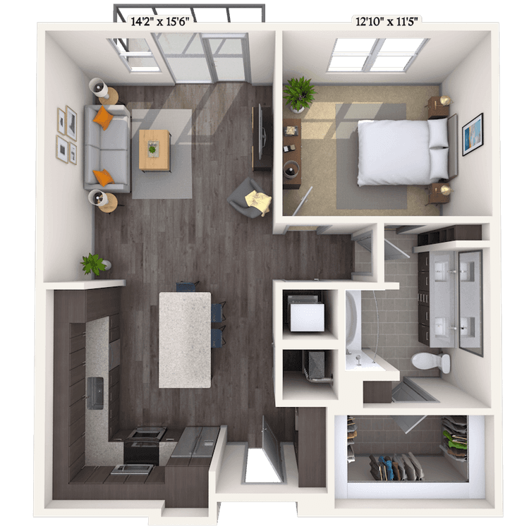 Floorplan image of unit II 272