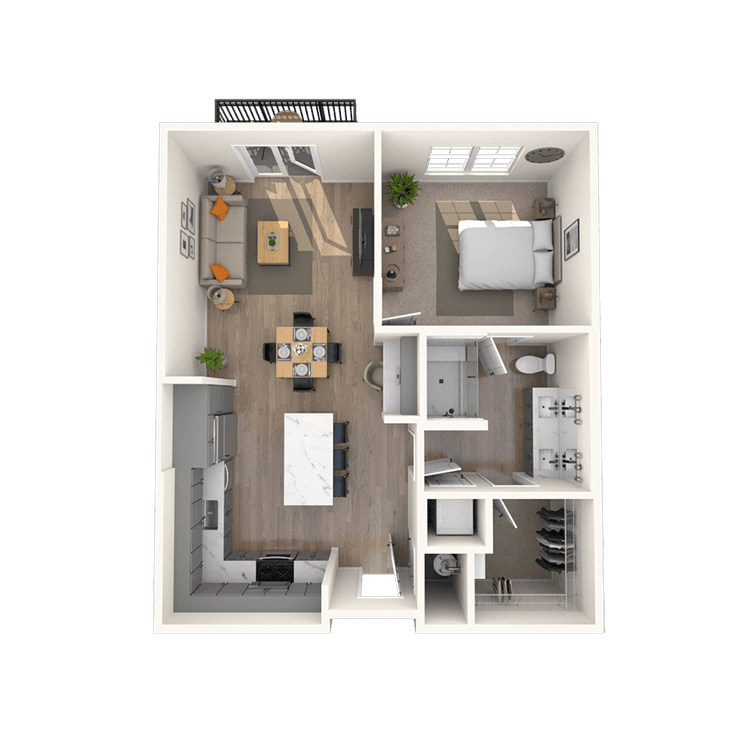 Floorplan image of unit 3305