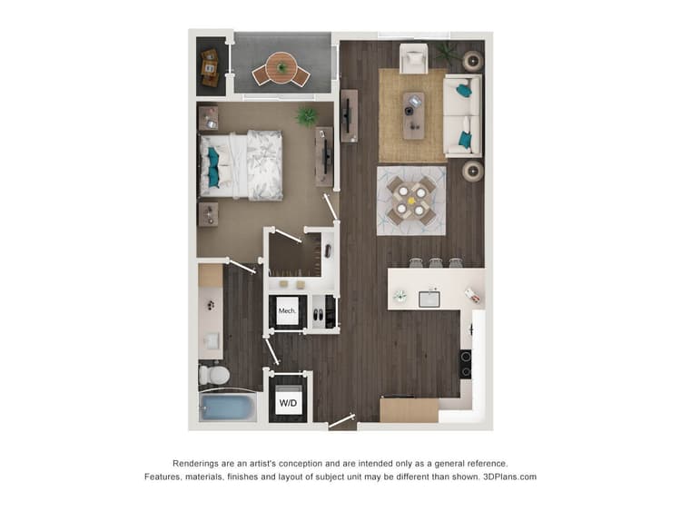 Floorplan image of unit 439