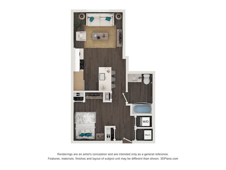 Floorplan image of unit 157