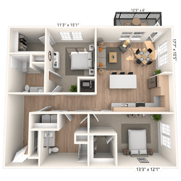Floorplan image of unit 2002