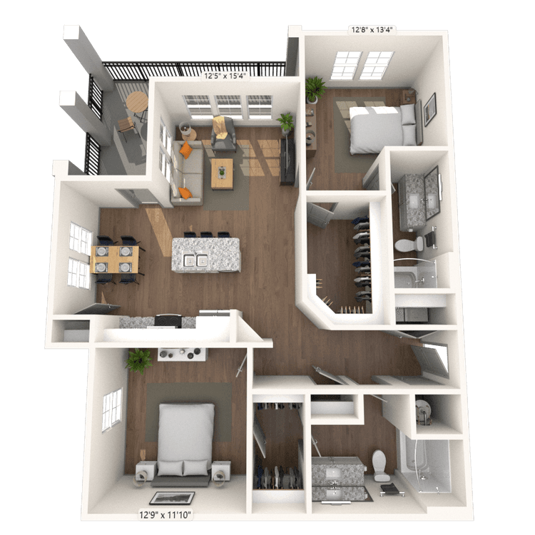Floorplan image of unit 2-102