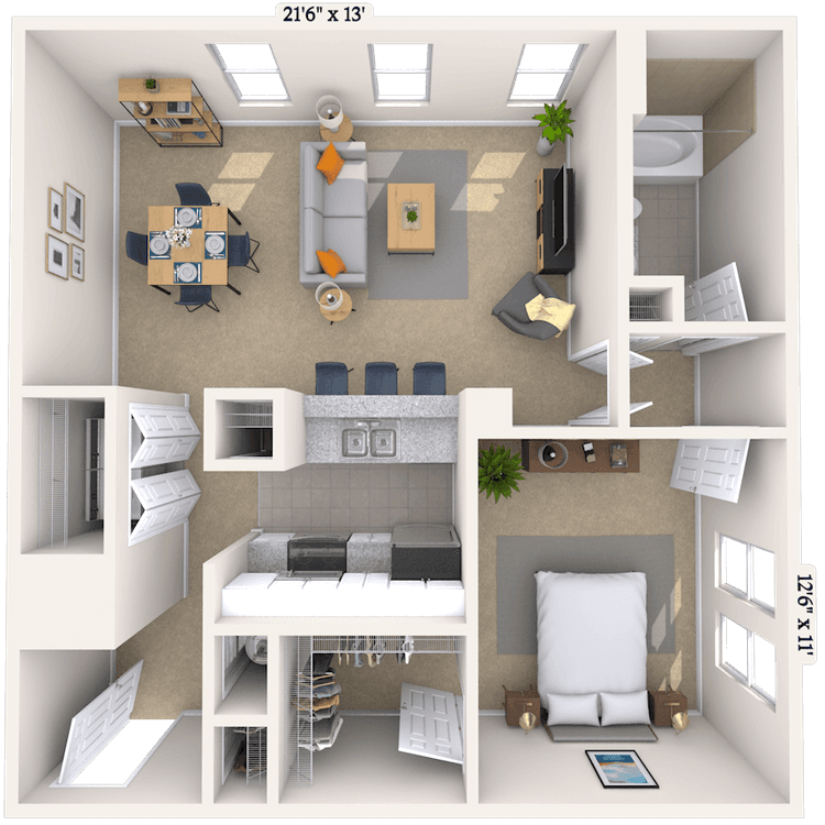 Floorplan image of unit 349
