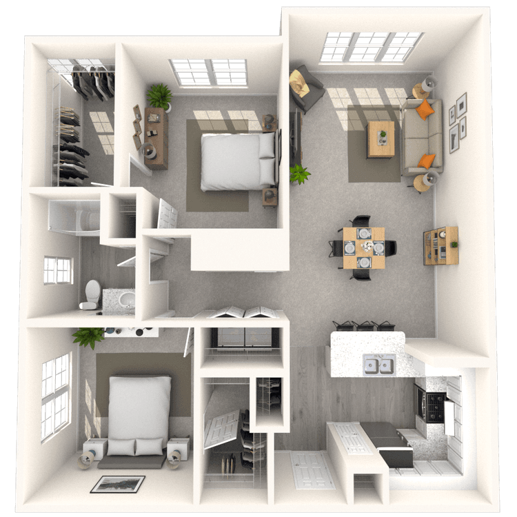 Floorplan image of unit 1207