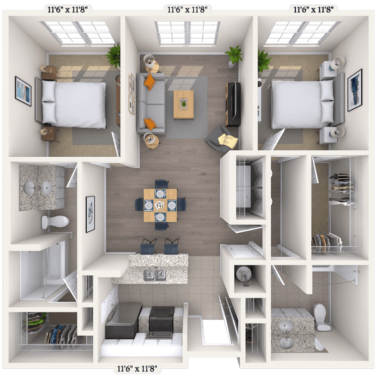Floorplan image of unit 3421P3