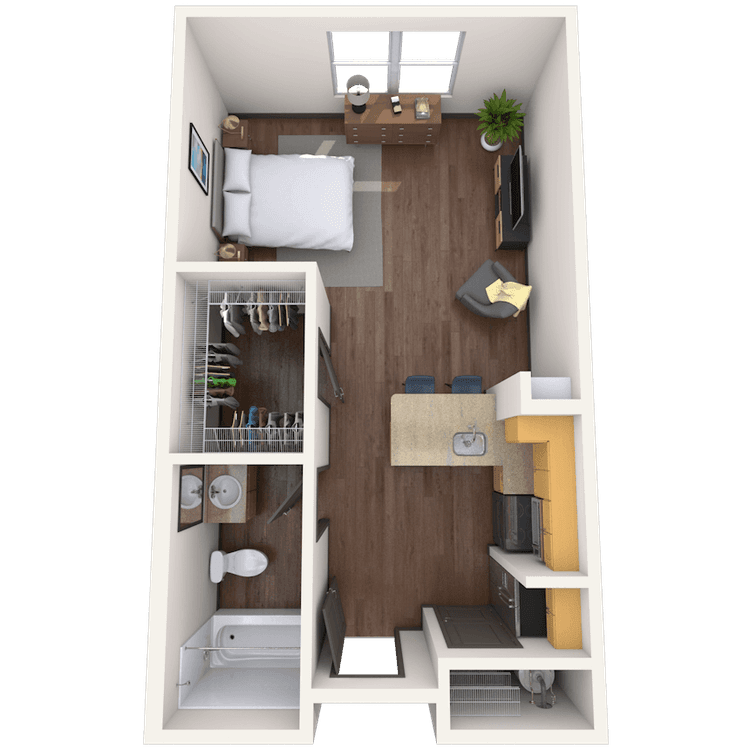 Floorplan image of unit 3016