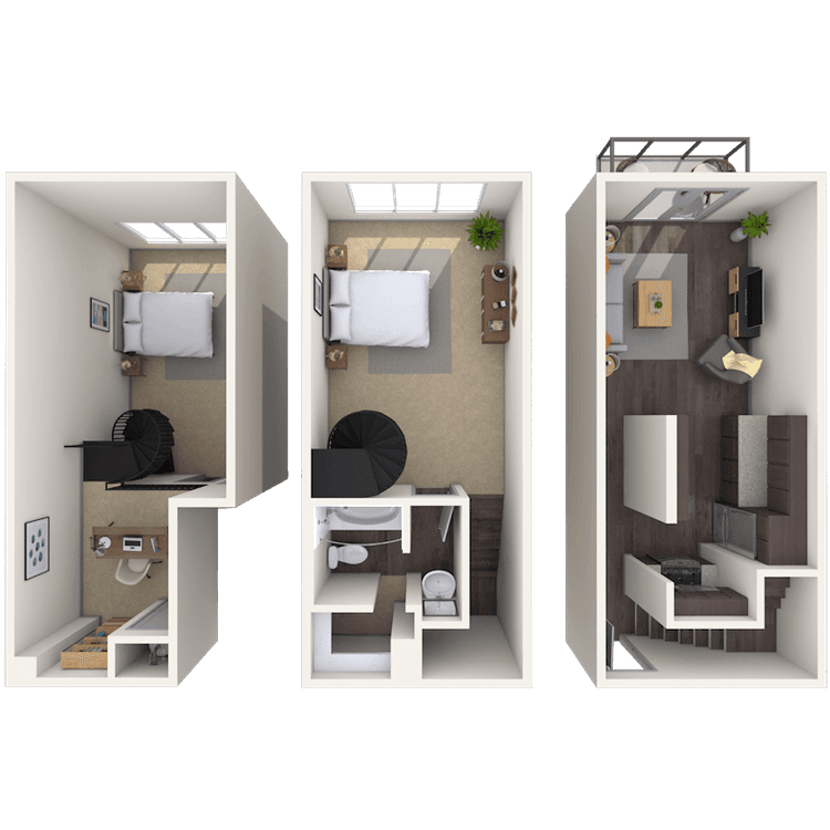 Floorplan image of unit 3208