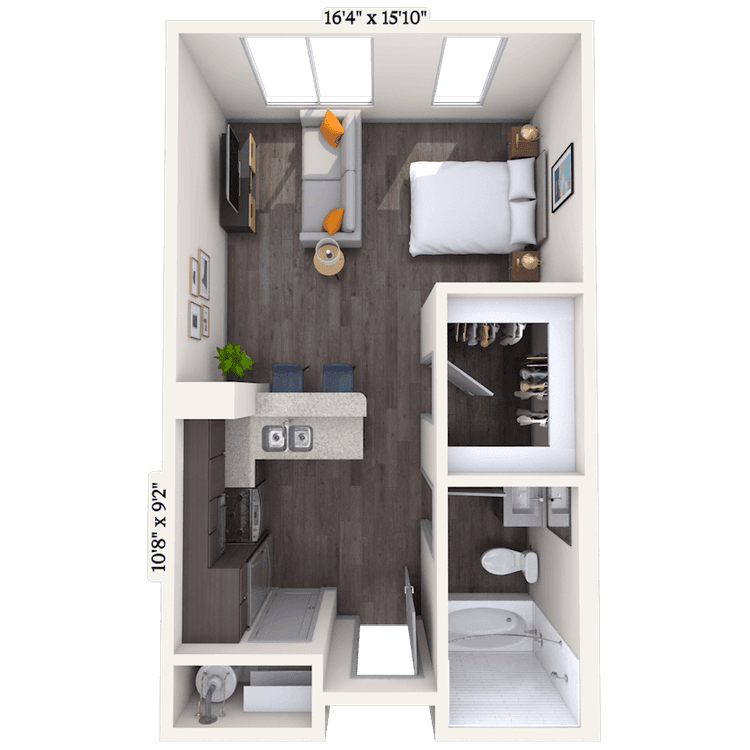 Floorplan image of unit 2638