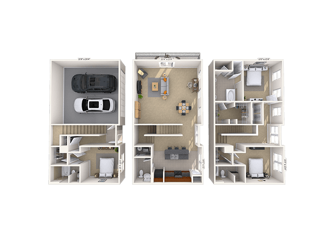 Floorplan image of unit TH-4521