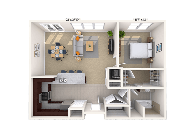 Floorplan image of unit 06-2544