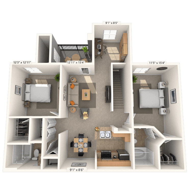 Floorplan image of unit 0111204