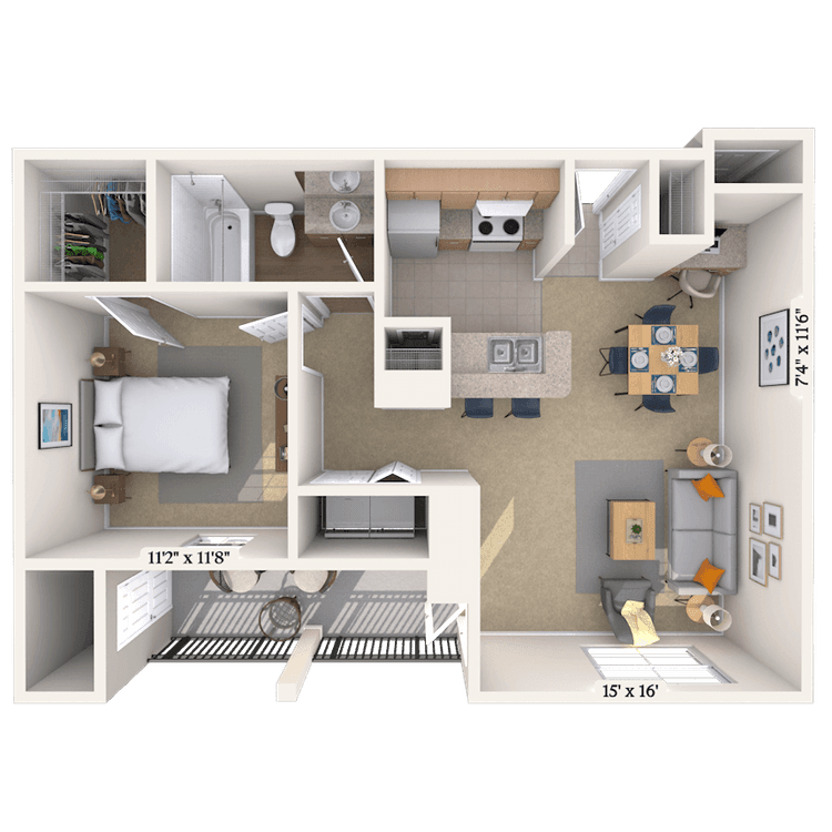 Floorplan image of unit 09309