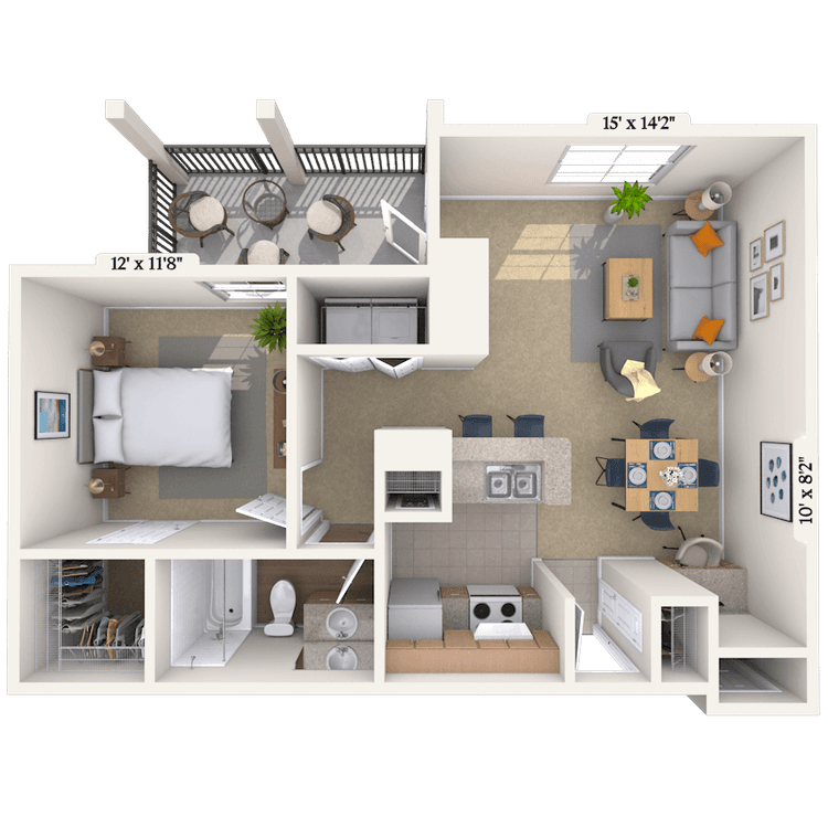 Floorplan image of unit 12202