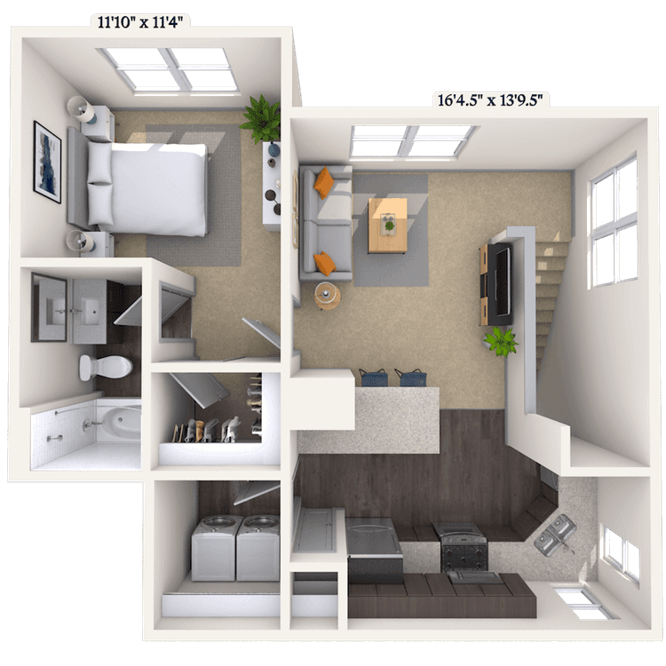Floorplan image of unit 171729
