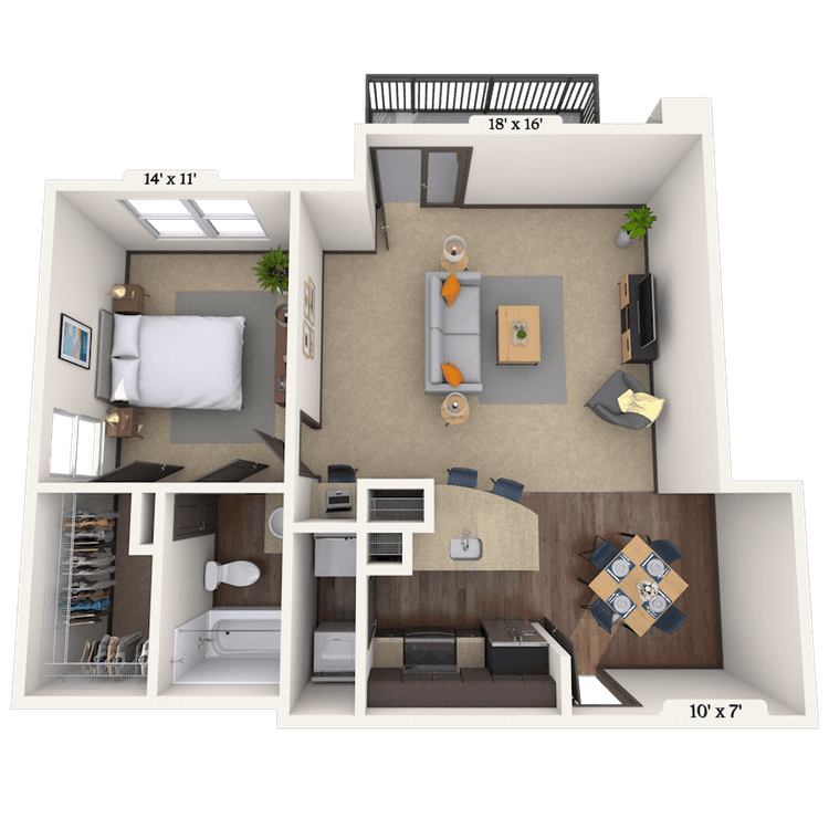Floorplan image of unit 151538