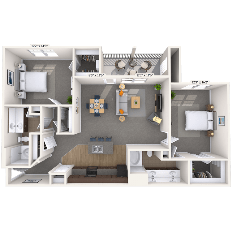 Floorplan image of unit 414118