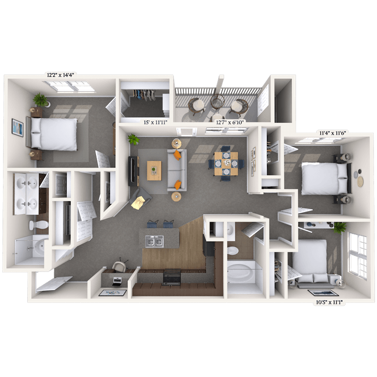 Floorplan image of unit 363612