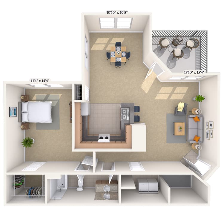 Floorplan image of unit 01115