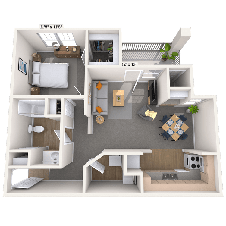 Floorplan image of unit 04413