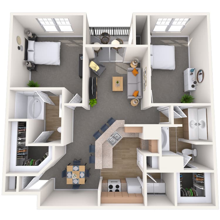Floorplan image of unit 01424