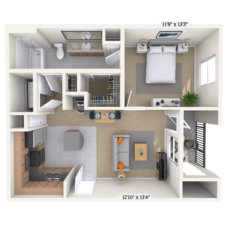 Floorplan image of unit 0303105