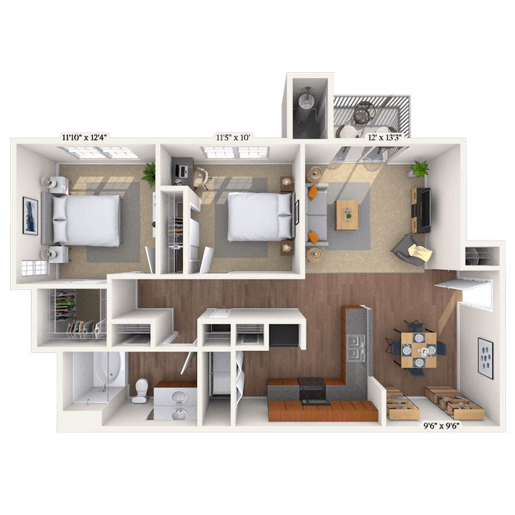 Floorplan image of unit 202039