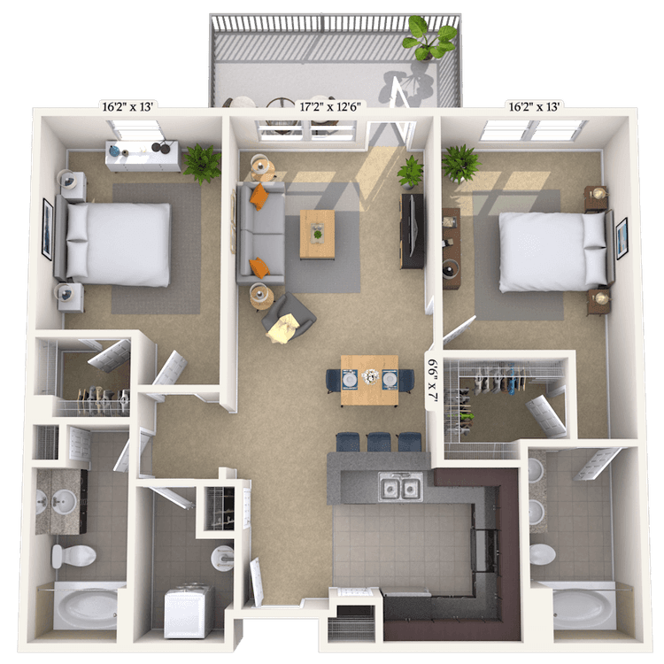 Floorplan image of unit 01126