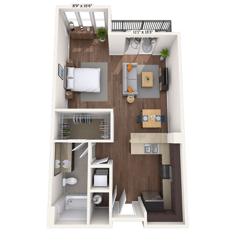 Floorplan image of unit 010152