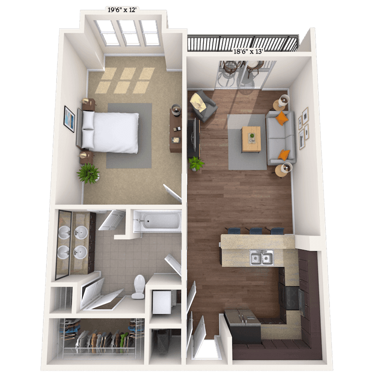 Floorplan image of unit 02642