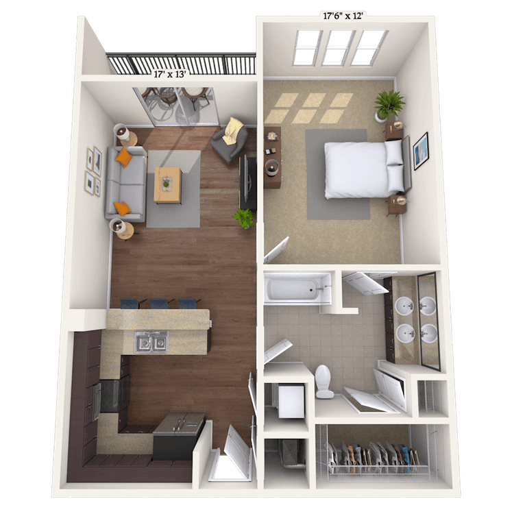 Floorplan image of unit 02660