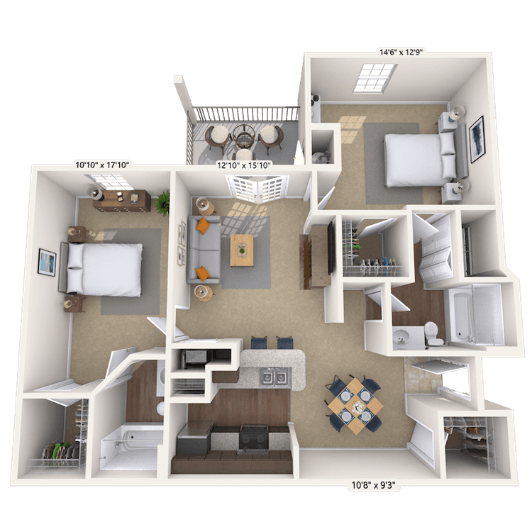 Floorplan image of unit 010131